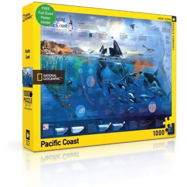 National Geographic – Wybrzeże Pacyfiku (1000el.) - Sklep Art Puzzle